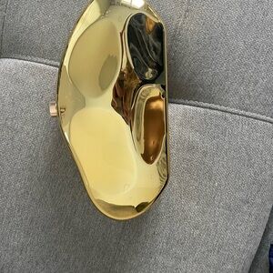 Gold Metallic Clutch Bag